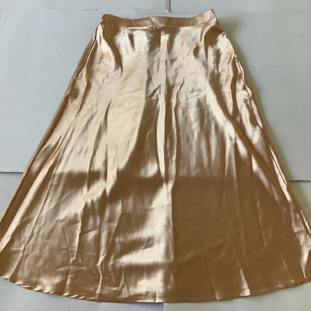 NWT Gold flare skirt